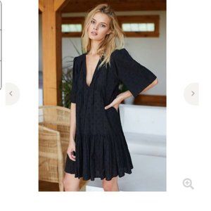 Emerson Fry ISLA DRESS Black Swiss Dot NWT XS/S